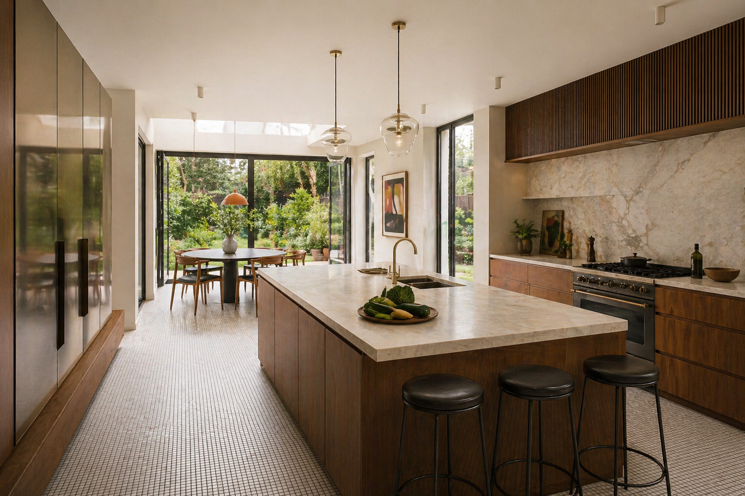 Rosace Studio — Mayfair kitchen extension interior, London residential architecture
